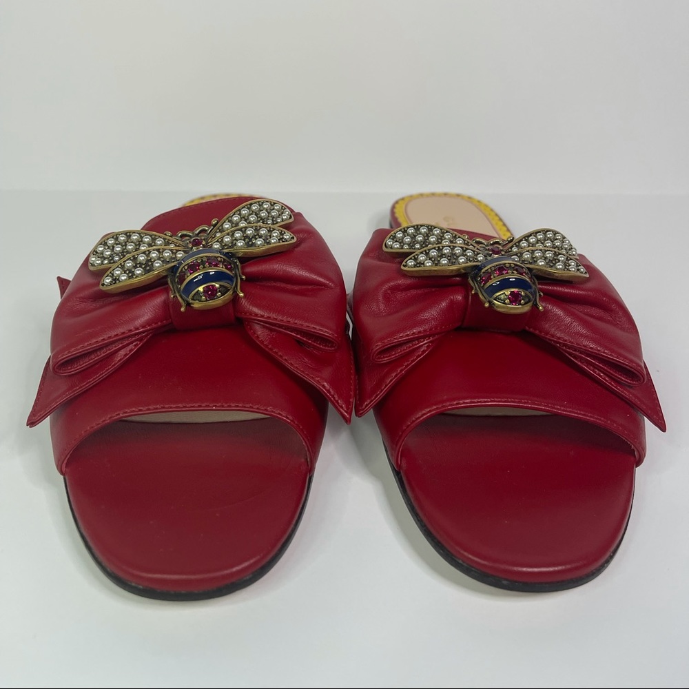 Nappa Queen Margaret Flat side Sandals - Picture 6 of 10